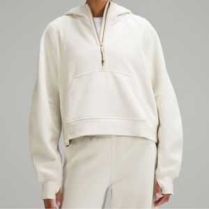 scuba oversized half-zip hoodie *Gold